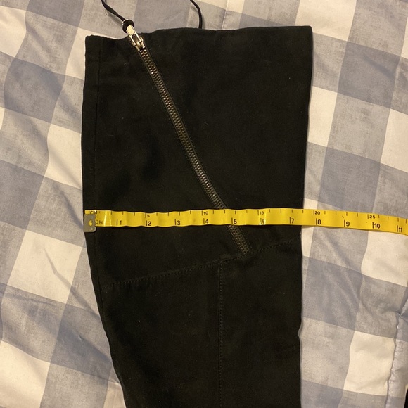 Faux Suede Over The Knee Wedged Boot - Picture 9 of 9